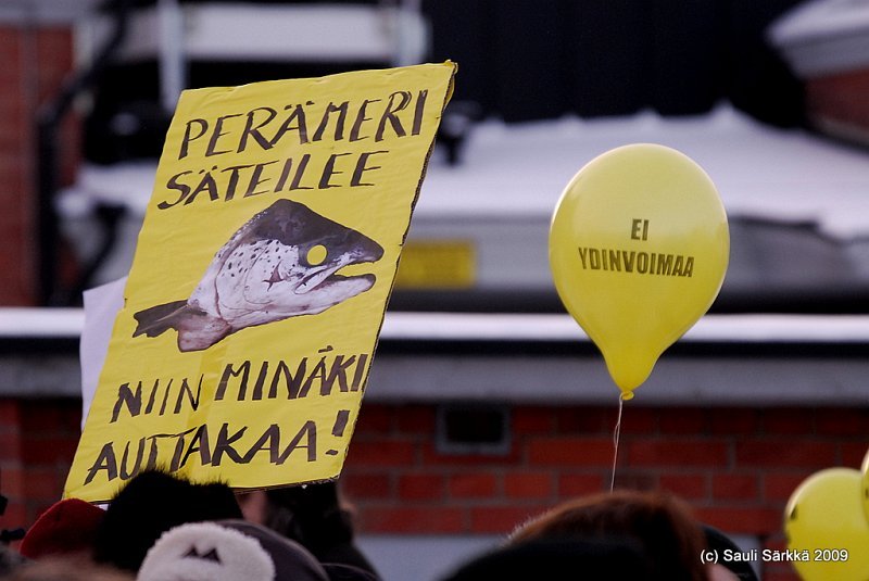 DSC_7039.JPG - 24.1.2009 Oulu, Finland: A really against nuclear power.